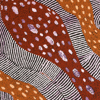 Aboriginal Art by Yangi Yangi Fox, Ngintaka, 61x61cm - ART ARK®