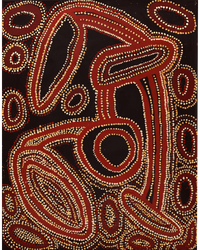 Aboriginal Artwork by Yanyi Bandicha, Ngayuku Ngura, 91x71cm