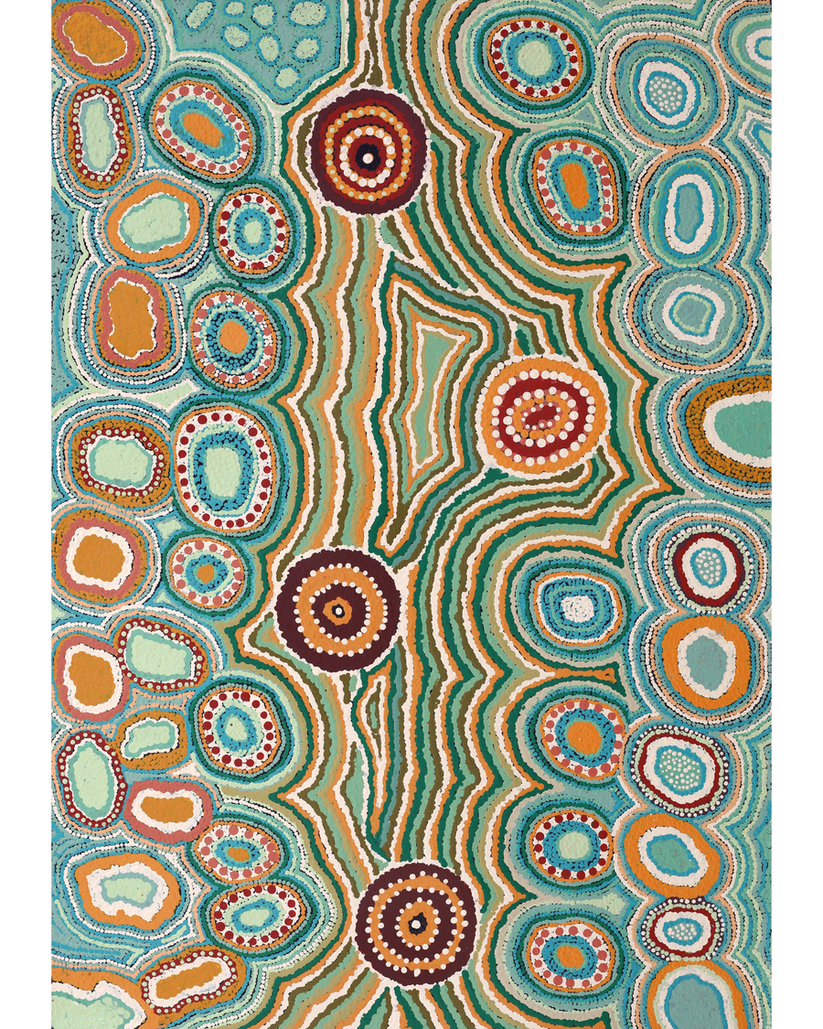 Yanyi and Sheena Dunn, Piltati Tjukurrpa, 101x71cm