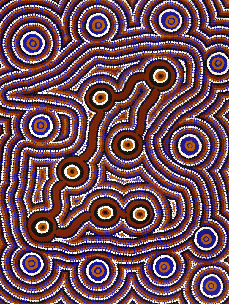 Aboriginal Artwork by Yaritji Miller, Aṉangu Pitjantjatjara Yankunytjatjara Art Centres, 101x76cm