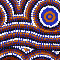 Aboriginal Artwork by Yaritji Miller, Aṉangu Pitjantjatjara Yankunytjatjara Art Centres, 101x76cm