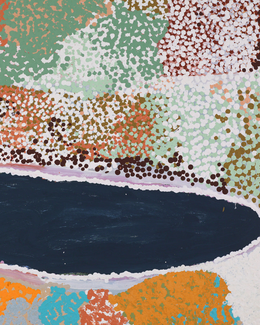 Aboriginal Artwork by Yikartu Bumba, Jupurrl, 122x91cm