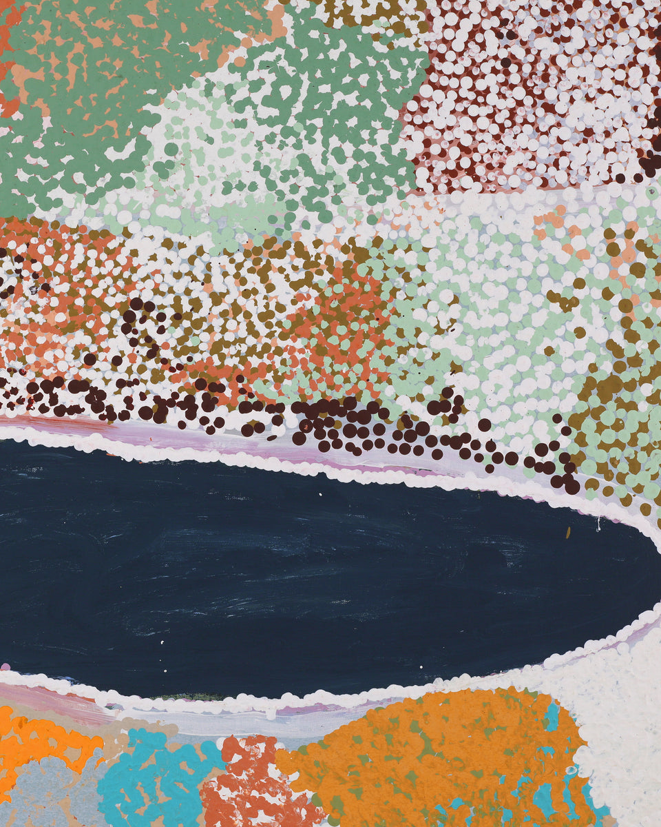 Aboriginal Artwork by Yikartu Bumba, Jupurrl, 122x91cm