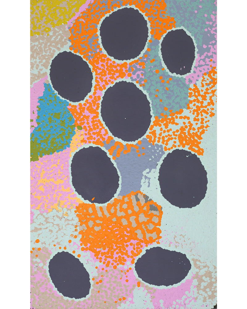 Aboriginal Artwork by Yikartu Bumba, Wirlarra (Wilarra), 76x46cm