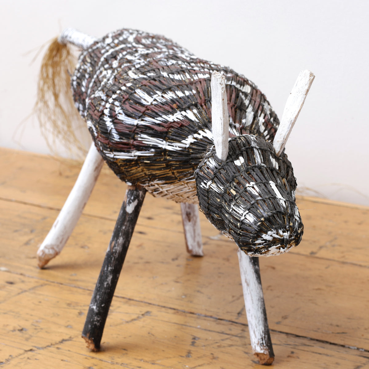 Aboriginal Artwork by Yolanda Rostron, Djamo (dog) Sculpture, 104cm