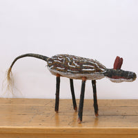 Aboriginal Artwork by Yolanda Rostron, Djamo (dog) Sculpture, 103cm