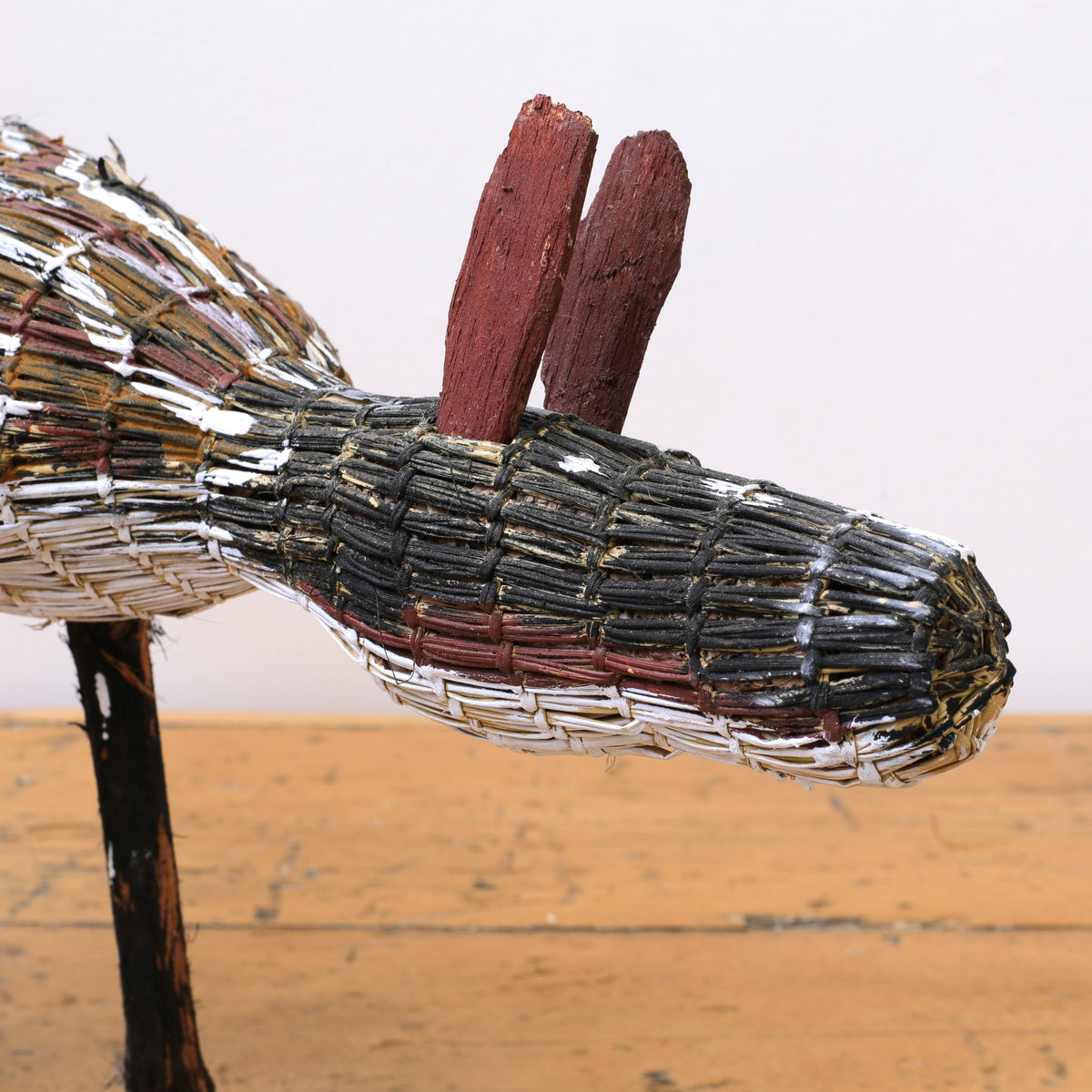 Aboriginal Artwork by Yolanda Rostron, Djamo (dog) Sculpture, 103cm