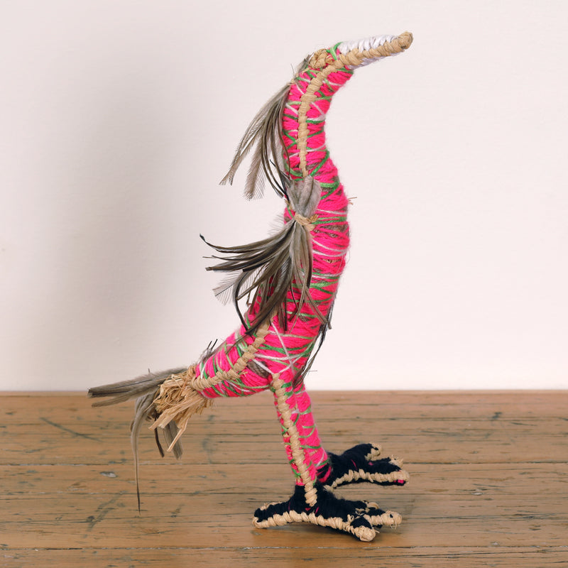 Aboriginal Artwork by Yuminia Kenta - Tjulpu (Bird) Tjanpi Sculpture