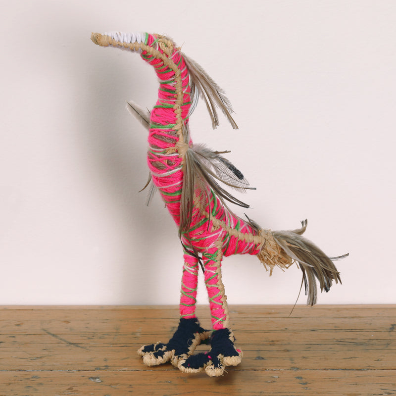 Aboriginal Artwork by Yuminia Kenta - Tjulpu (Bird) Tjanpi Sculpture