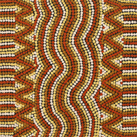 Aboriginal Artwork by Yvonne Nangala Gallagher, Yankirri Jukurrpa (Emu Dreaming) - Ngarlikurlangu, 30x30cm