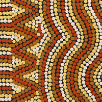Aboriginal Artwork by Yvonne Nangala Gallagher, Yankirri Jukurrpa (Emu Dreaming) - Ngarlikurlangu, 30x30cm