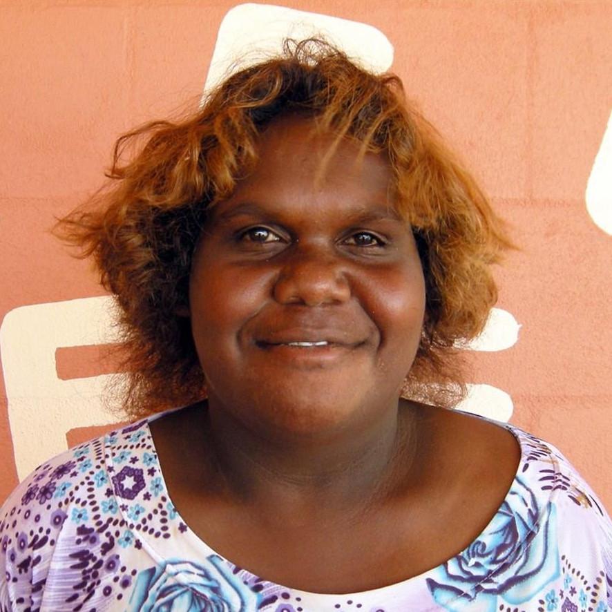 Aboriginal Artwork by Clarissa Nangala Williams, Ngapa Jukurrpa (Water Dreaming) - Puyurru, 30x30cm