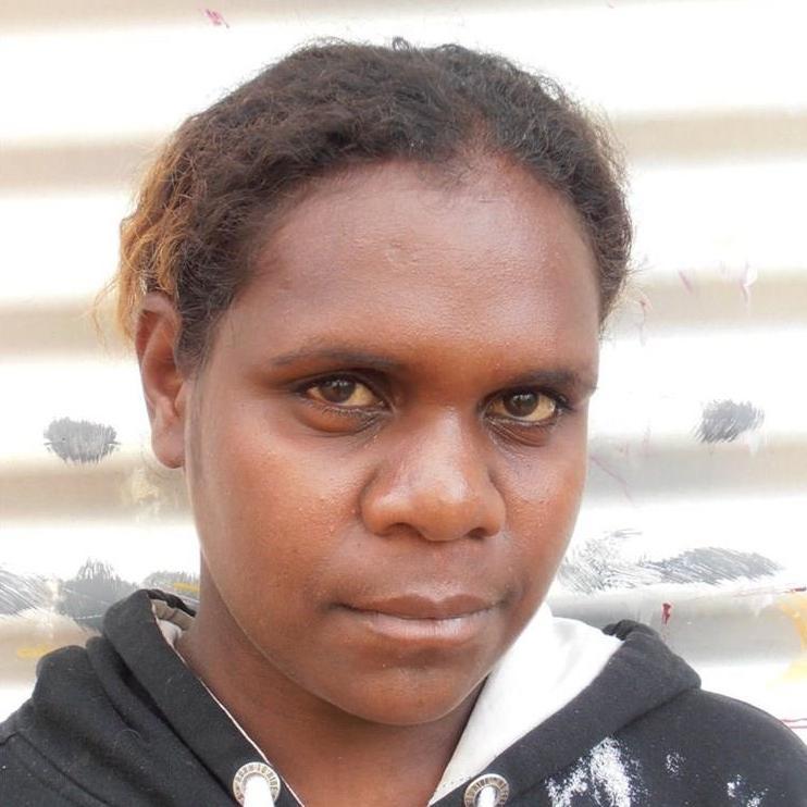Aboriginal Artwork by Renelle Napanangka McCormack, Pikilyi Jukurrpa (Vaugn Springs Dreaming), 91x46cm