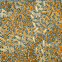 Aboriginal Artwork by Chantelle Nampijinpa Robertson, Ngapa Jukurrpa (Water Dreaming) - Puyurru, 30x30cm