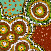 Aboriginal Artwork by Jennifer Forbes, Kungkarangkalpa (Seven Sisters Story), 61x61cm