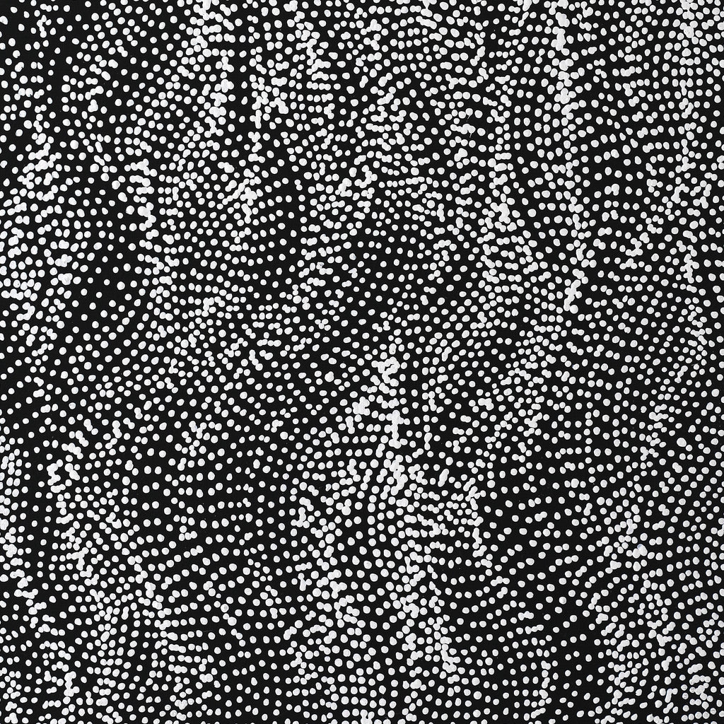 Aboriginal Artwork by Justinna Napaljarri Sims, Yanjirlpirri or Napaljarri-Warnu Jukurrpa (Star or Seven Sisters Dreaming), 50x40cm