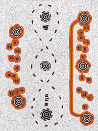 Aboriginal Artwork by Kara Napangardi Ross, Pamapardu Jukurrpa (Flying Ant Dreaming) - Warntungurru, 122x91cm