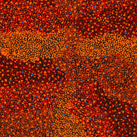 Aboriginal Artwork by Krishana Petrick, Ngapa Jukurrpa (Water Dreaming) - Puyurru, 76x46cm