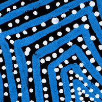 Aboriginal Artwork by Leah Nampijinpa Sampson, Ngapa Jukurrpa - Pirlinyarnu, 107x91cm