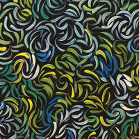 Aboriginal Artwork by Nola Napangardi Fisher, Purrpalanji (Skinny Bush Banana) Jukurrpa, 30x30cm