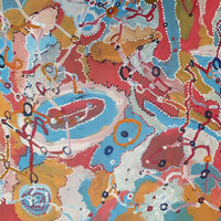 Aboriginal Artwork by Steven Jupurrurla Nelson, Janganpa Jukurrpa (Brush-tail Possum Dreaming) - Mawurrji, 107x107cm