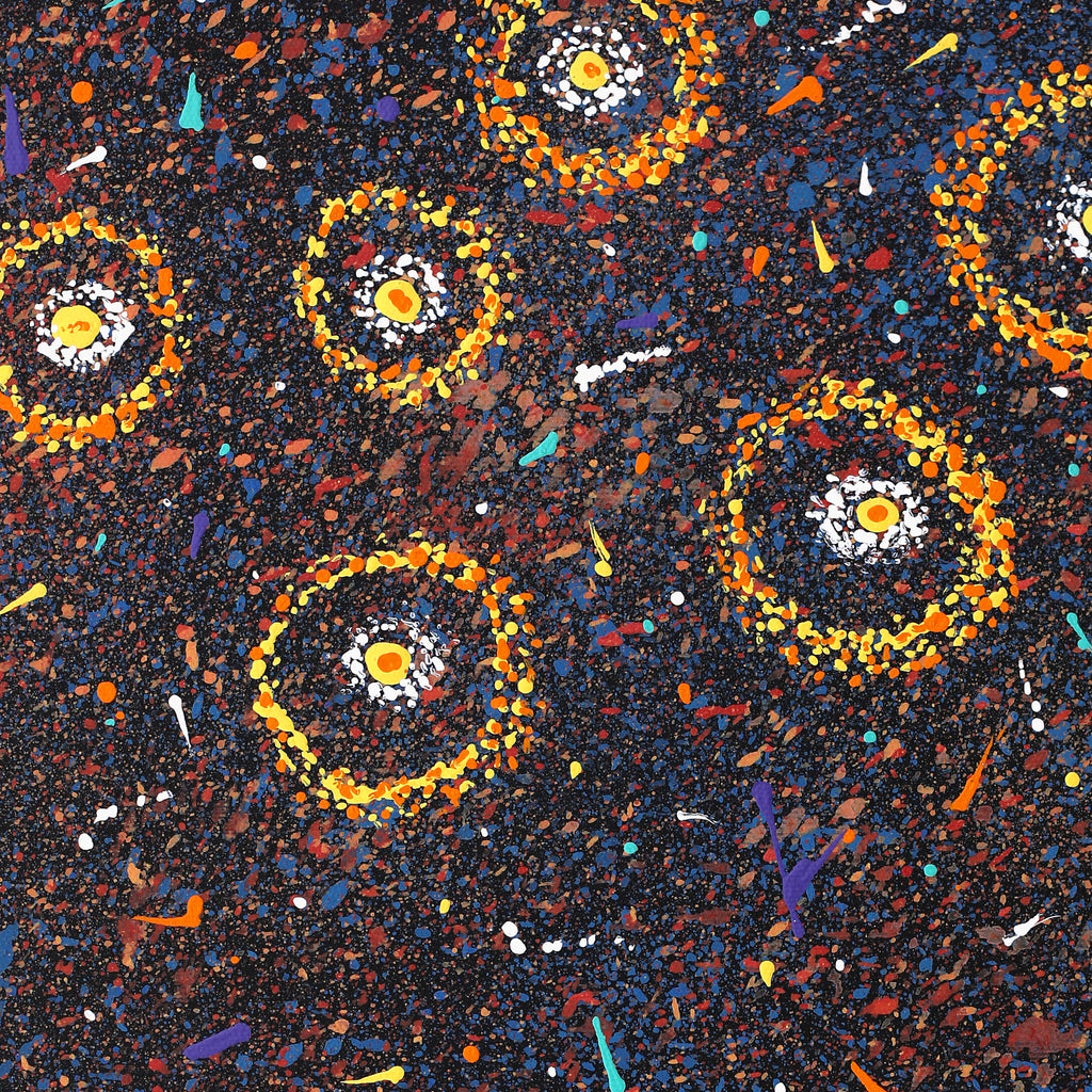 Aboriginal Artwork by Sabrina Napangardi Granites, Mina Mina Jukurrpa (Mina Mina Dreaming), 50x40cm