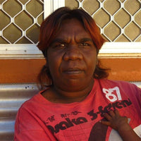 Aboriginal Artwork by Selma Napanangka Tasman, Ngapa Jukurrpa (Water Dreaming) - Pirlinyarnu, 50x40cm