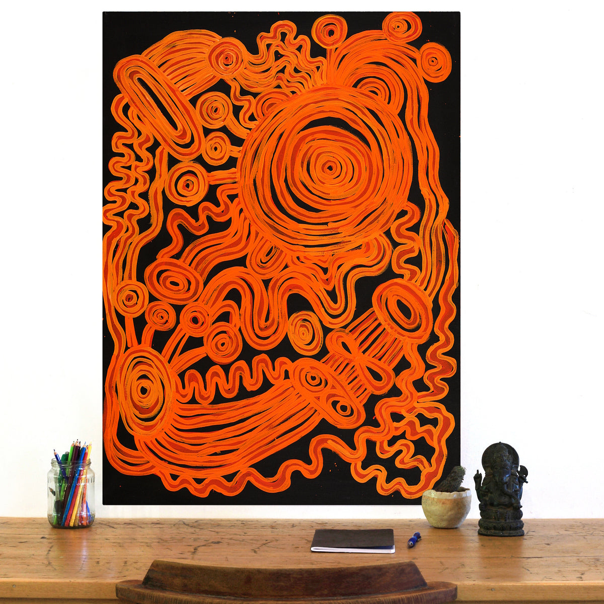 Aboriginal Artwork by Tjimpuna Williams, Piltati Tjukurrpa, 91x66cm