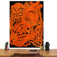 Aboriginal Artwork by Tjimpuna Williams, Piltati Tjukurrpa, 91x66cm