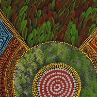 Aboriginal Artwork by Vicki Napaljarri Dixon, Ngarlkirdi Jukurrpa (Witchetty Grub Dreaming), 50x40cm