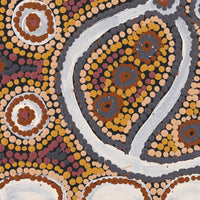 Aboriginal Artwork by Zarissa Napangardi Michaels, Lappi Lappi Jukurrpa (Lappi Lappi Dreaming), 30x30cm