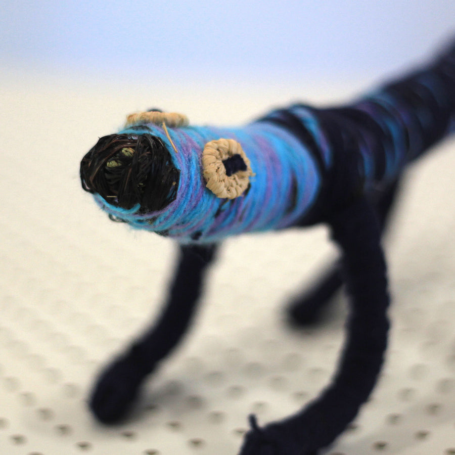 Aboriginal Artwork by Imitjala Pollard, Watarru - Tjanpi Tinka (lizard) Sculpture