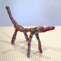 Aboriginal Artwork by Pollyanne Smith, Kaltjiti - Tjanpi Tinka (lizard) Sculpture