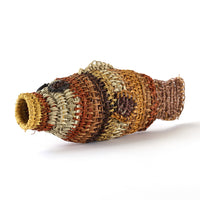 Aboriginal Artwork by Mavis Warrngilnga Ganambarr, Burrumitpa (Rock Cod) Sculpture 29x10x8cm