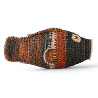 Aboriginal Artwork by Mavis Warrngilnga Ganambarr, Burrumitpa (Rock Cod) Sculpture 27x9x13cm