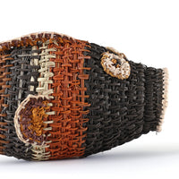 Aboriginal Artwork by Mavis Warrngilnga Ganambarr, Burrumitpa (Rock Cod) Sculpture 27x9x13cm