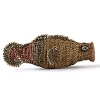 Aboriginal Artwork by Mavis Warrngilnga Ganambarr, Burrumitpa (Rock Cod) Sculpture 30x10x12cm