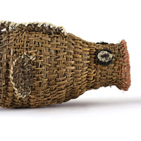 Aboriginal Artwork by Mavis Warrngilnga Ganambarr, Burrumitpa (Rock Cod) Sculpture 30x10x12cm