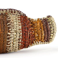 Aboriginal Artwork by Mavis Warrngilnga Ganambarr, Burrumitpa (Rock Cod) Sculpture 31x11x12cm