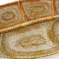 Aboriginal Artwork by Roseanne Ganambarr Djakmanbuy, Baypinga (Saratoga) Weaving, 160x40cm
