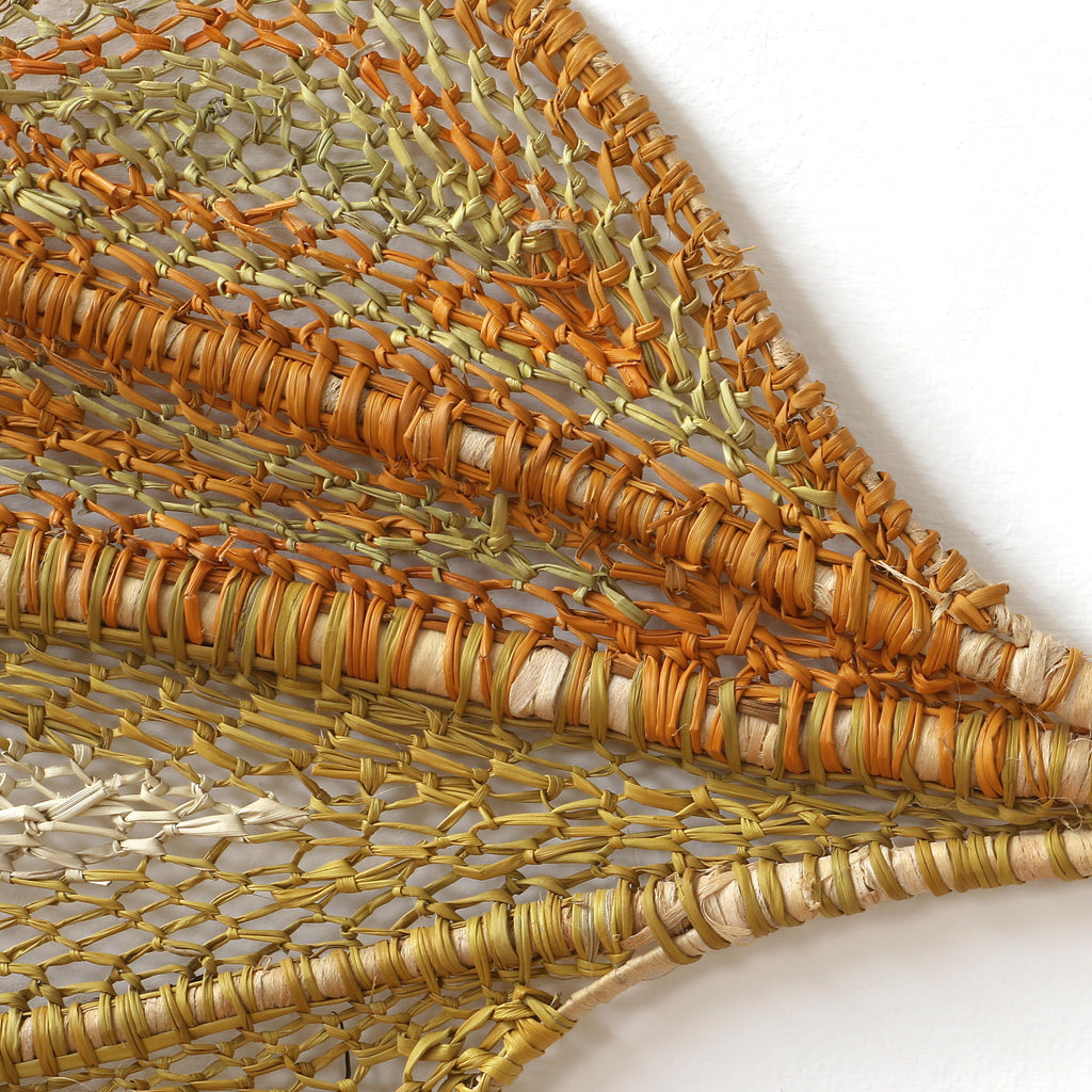 Aboriginal Artwork by Roseanne Ganambarr Djakmanbuy, Baypinga (Saratoga) Weaving, 160x40cm