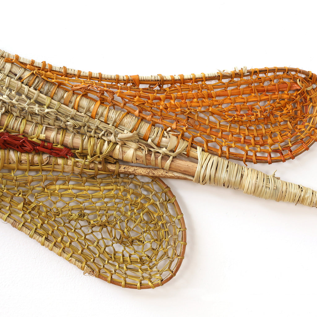 Aboriginal Artwork by Jericha Marrkula Manila, Baypinga (Saratoga) Weaving, 214x60cm
