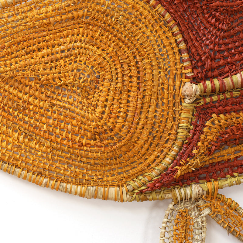 Aboriginal Artwork by Jericha Marrkula Manila, Baypinga (Saratoga) Weaving, 214x60cm
