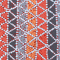 Aboriginal Artwork by Lizzie Nungarrayi Spencer, Ngapa Jukurrpa (Water Dreaming) - Pirlinyarnu, 30x30cm