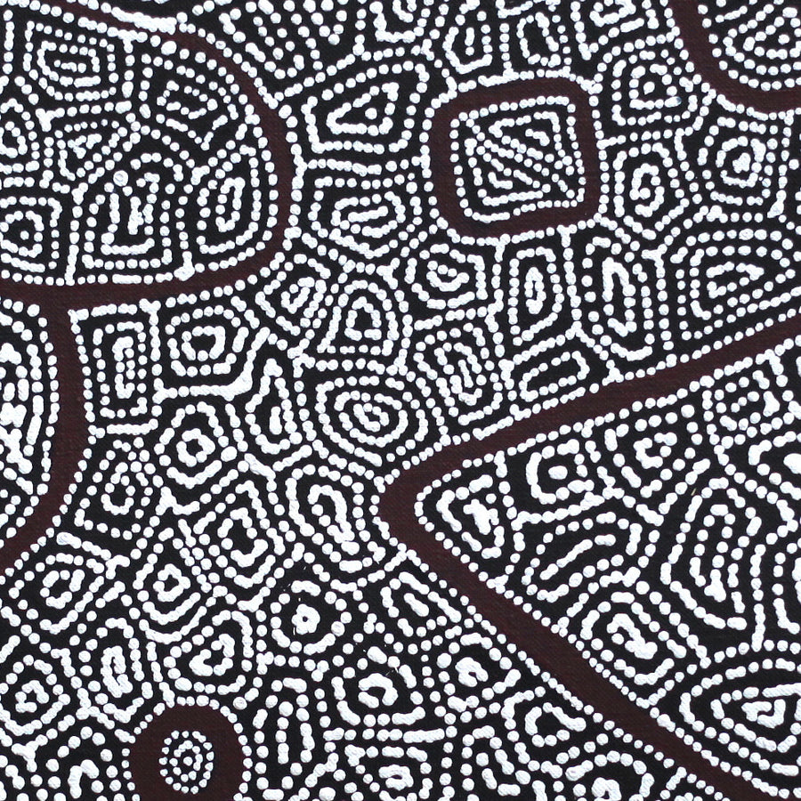 Aboriginal Artwork by Shanna Napanangka Williams, Ngapa Jukurrpa - Puyurru, 61x46cm