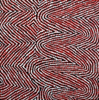 Aboriginal Artwork by Sarah Napurrurla Leo, Lukarrara Jukurrpa, 30x30cm