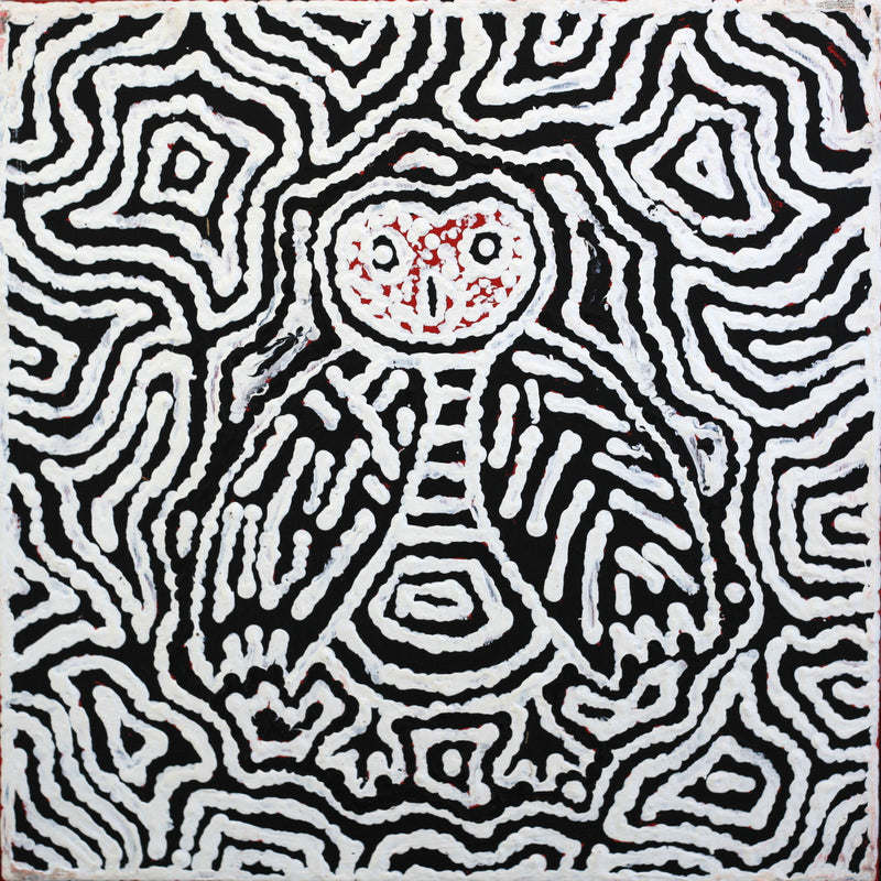 Aboriginal Artwork by Juliette Nampijinpa Brown, Jarlajirrpi Jukurrpa, 30x30cm