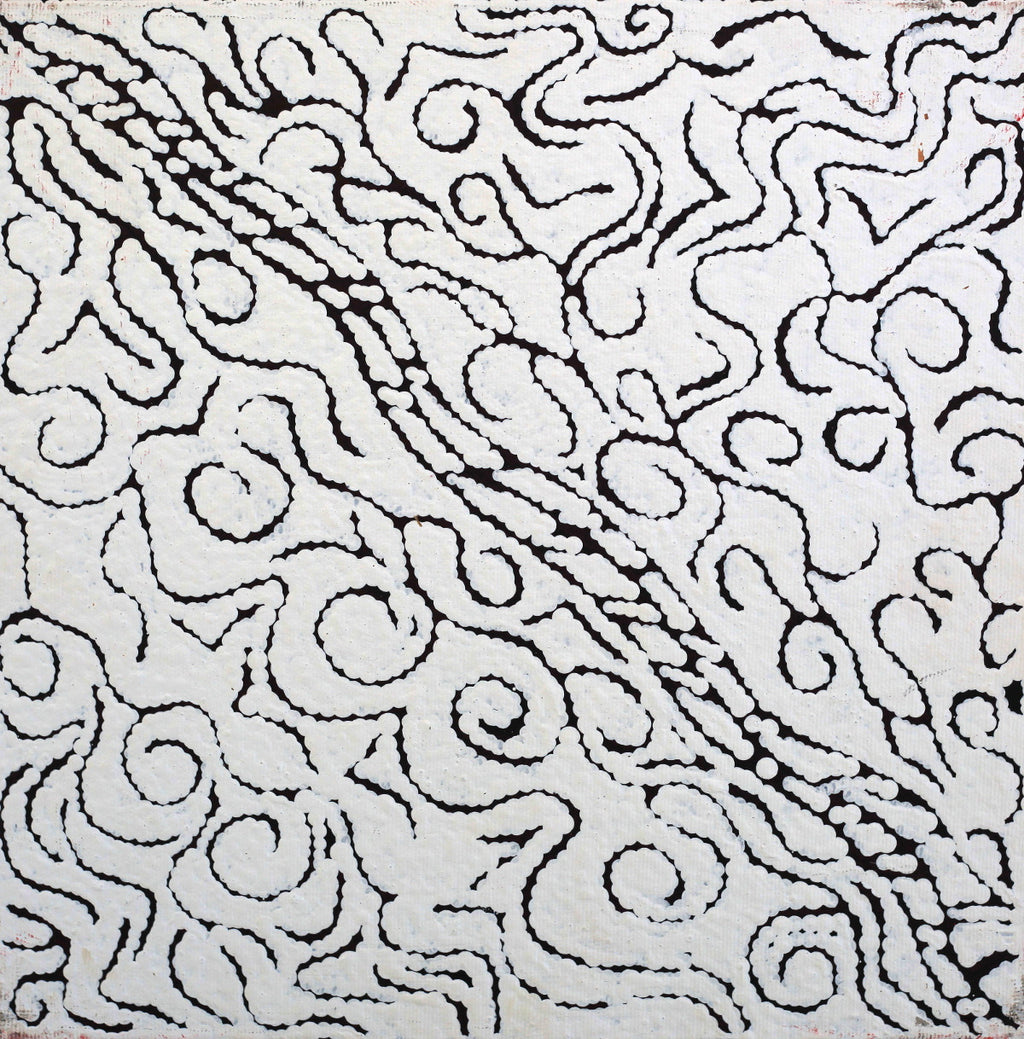 Aboriginal Artwork by Mary Napangardi Butcher, Pikilyi Jukurrpa, 30x30cm
