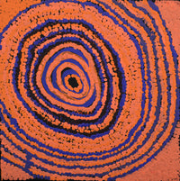 Aboriginal Artwork by Liddy Napanangka Walker, Pirlarla Jukurrpa 30x30cm