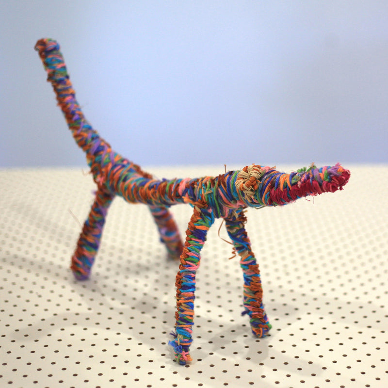 Aboriginal Artwork by Pollyanne Smith, Kaltjiti - Tjanpi Tinka (lizard) Sculpture